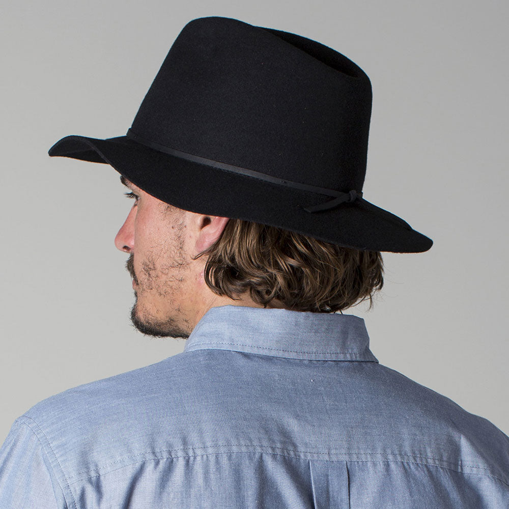 Brixton Wesley Fedora Hut - Schwarz