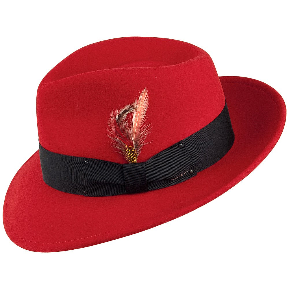 Bailey 7002 II Knautschbarer Fedora - Rot