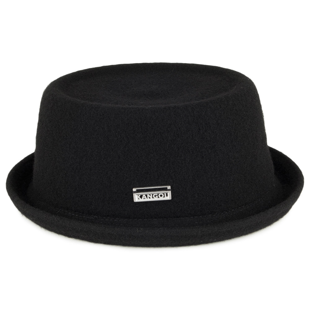 Kangol Mowbray Porkpie Hut aus Wolle - Schwarz