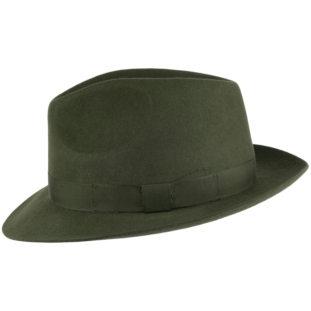 Denton Goodwood Fedora Filzhut - Salbeigrün