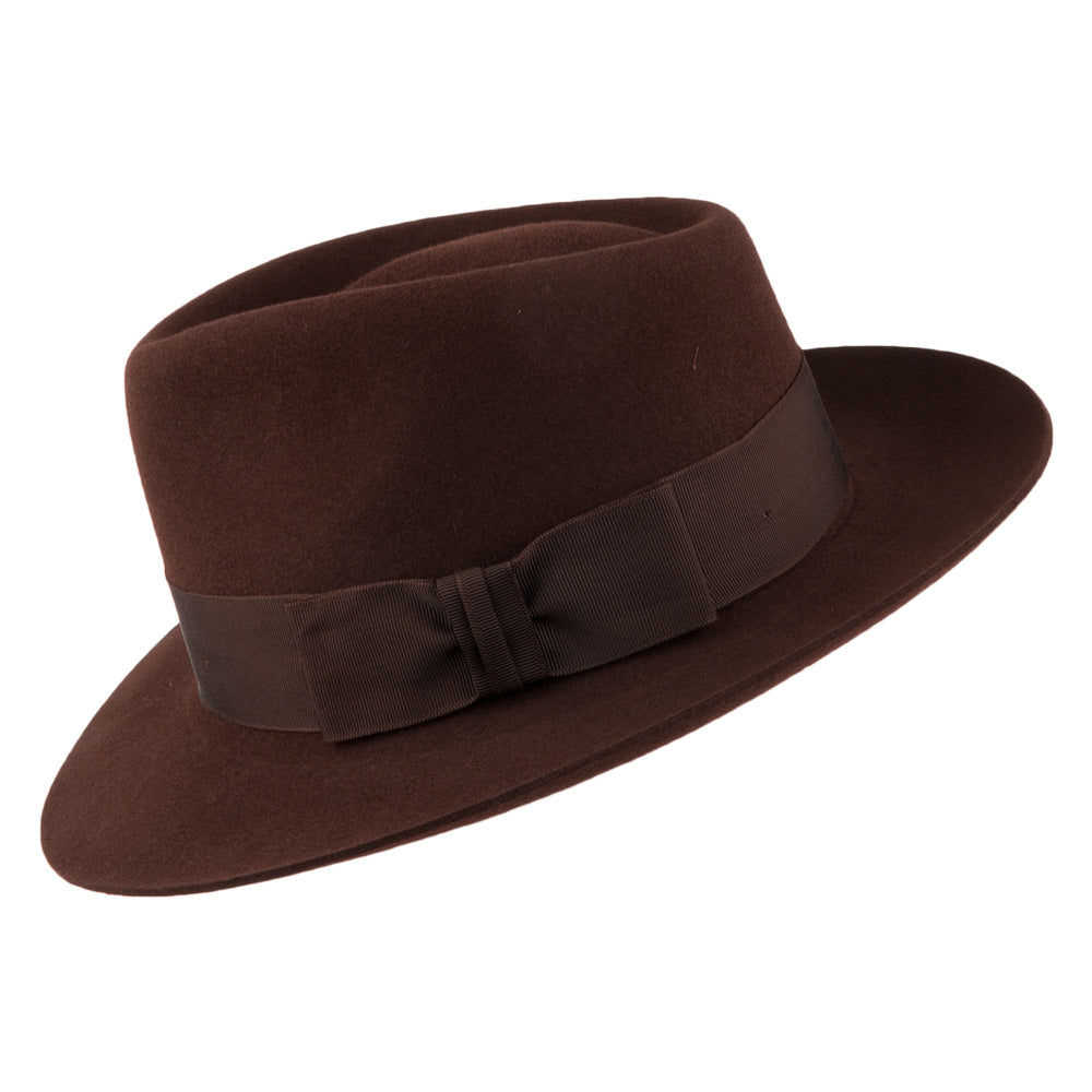 Christys Casablanca Fedora -Braun