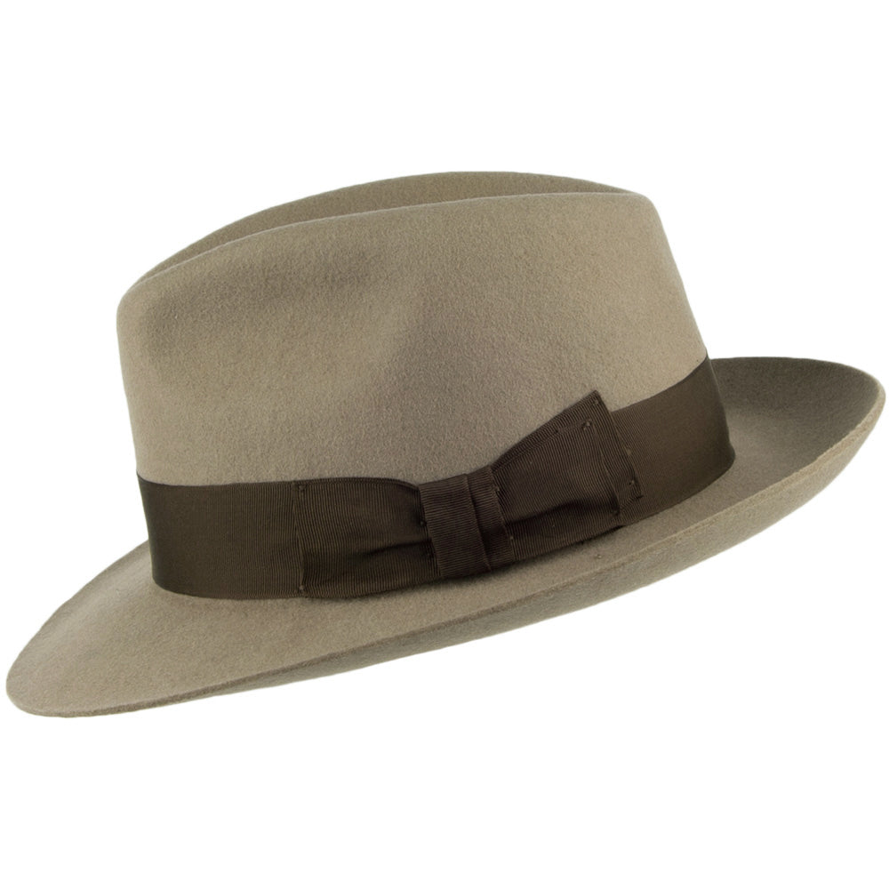 Denton Mayfair Fedora aus Wollfilz - Beige