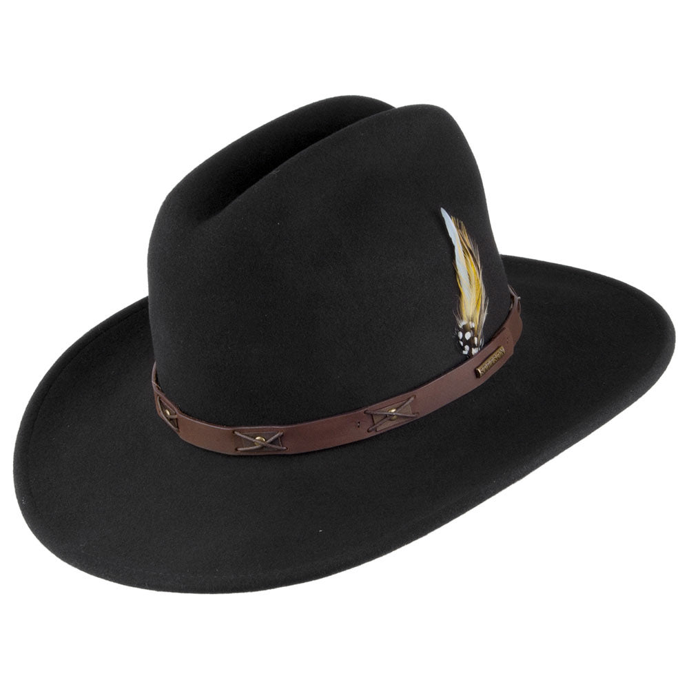 Stetson Western Cowboy Hut aus VitaFilz - Schwarz