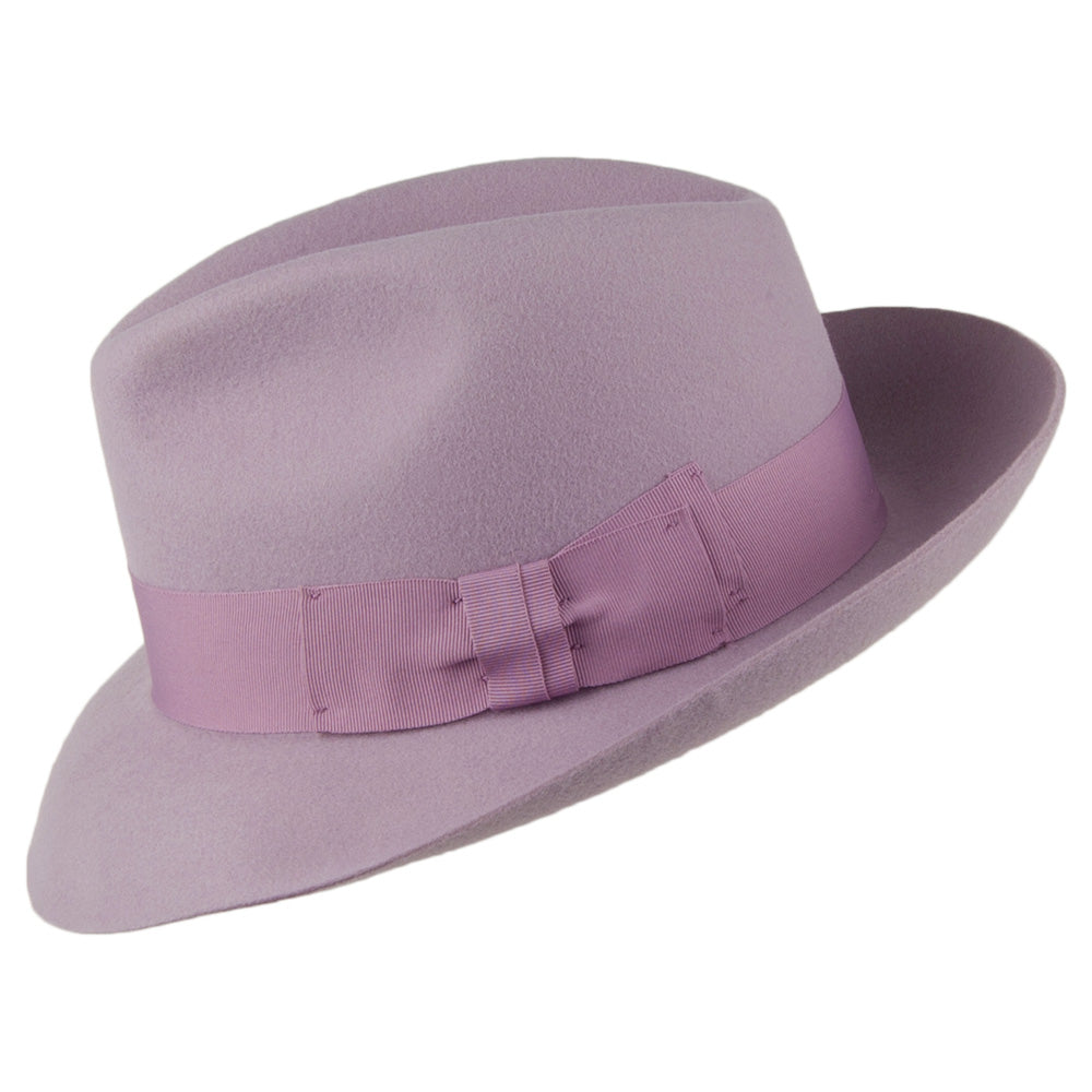 Denton Mayfair Fedora aus Wollfilz - Fliederfarben