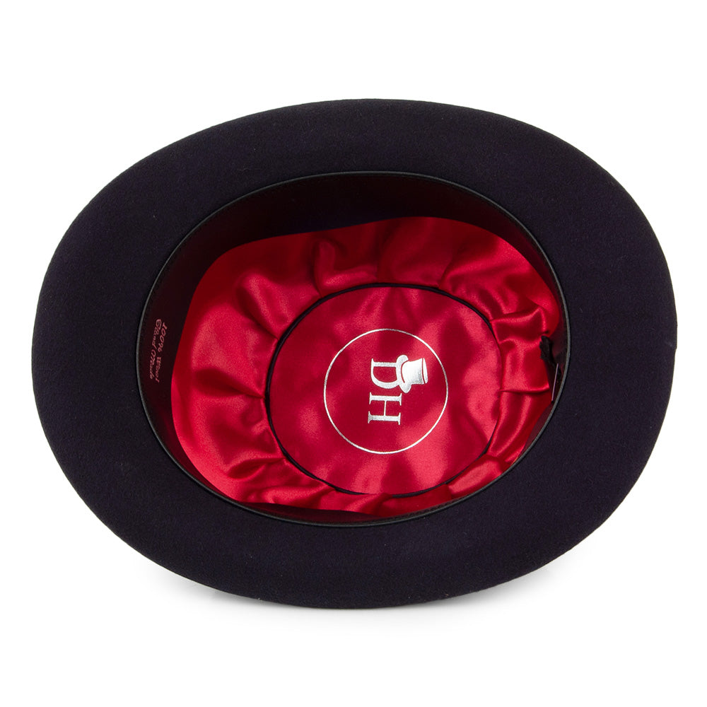 Denton Melone Hut aus Wollfilz - Marineblau