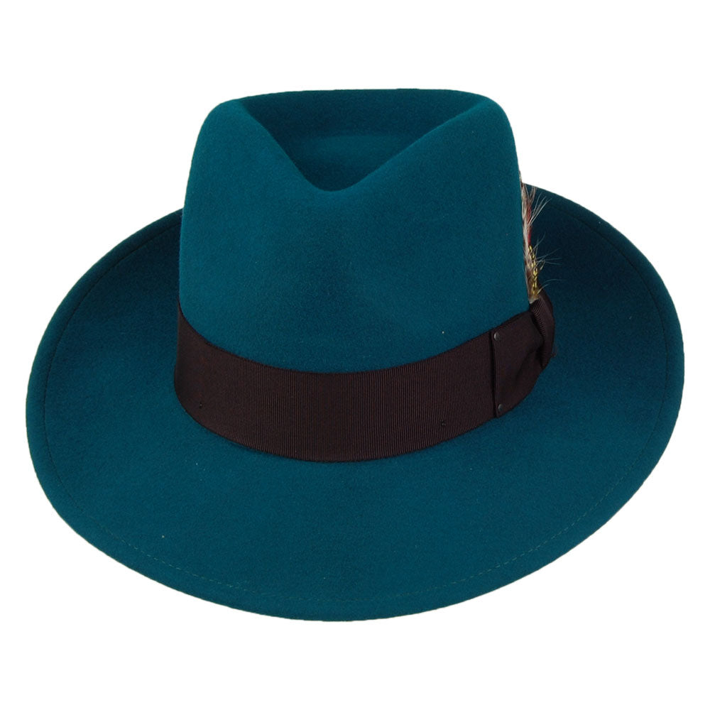 Bailey 7002 Knautschbar Fedora - Petrol