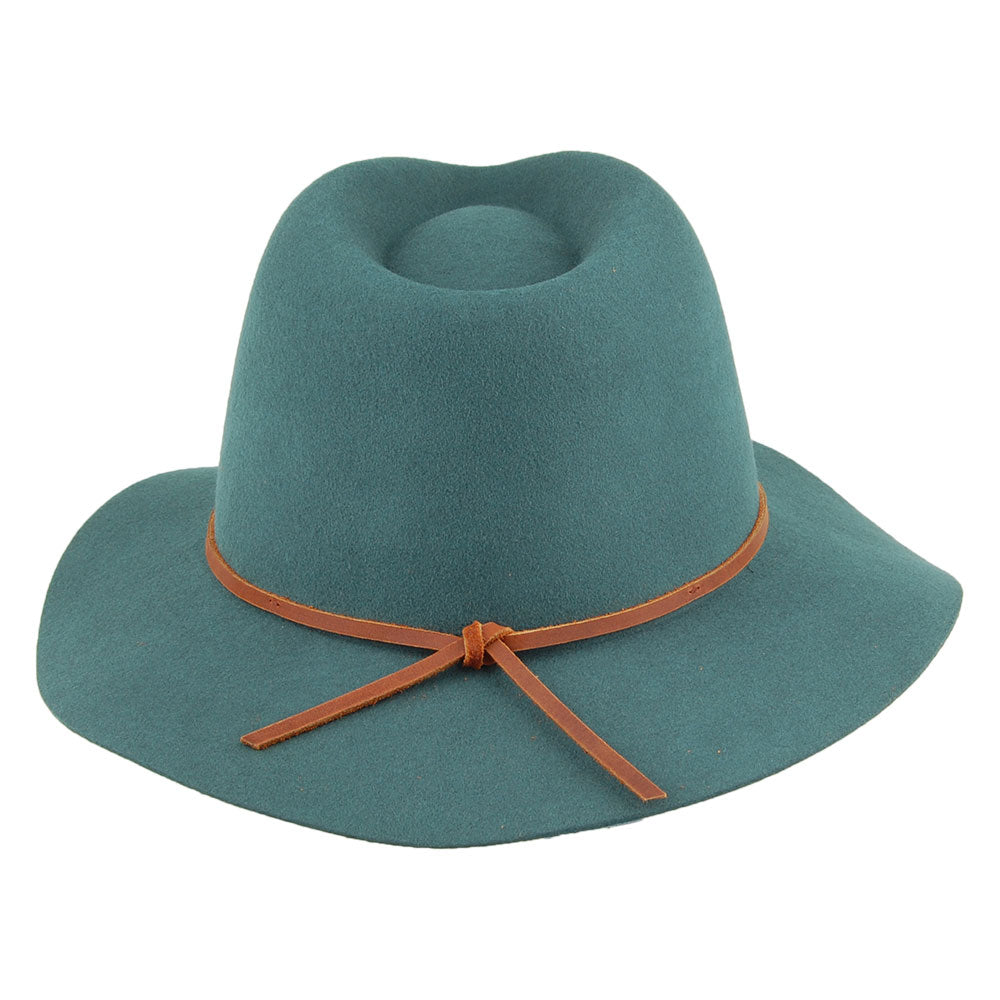 Brixton Wesley Fedora Hut - Smaragdgrün