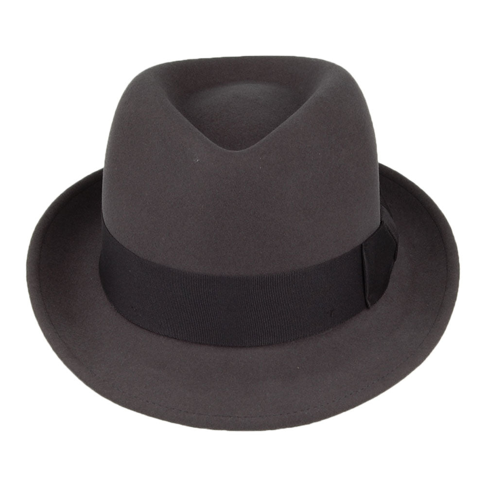 Stetson Player Trilby Hut aus Wolle & Kaschmir - Anthrazit