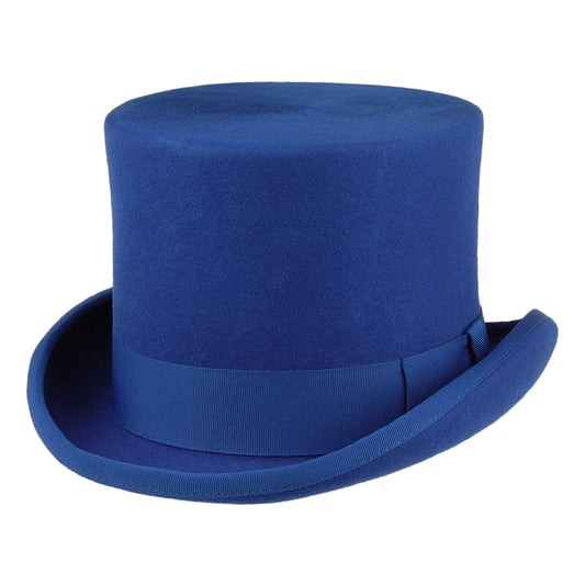 Denton Zylinder Hut aus Wollfilz - Königsblau