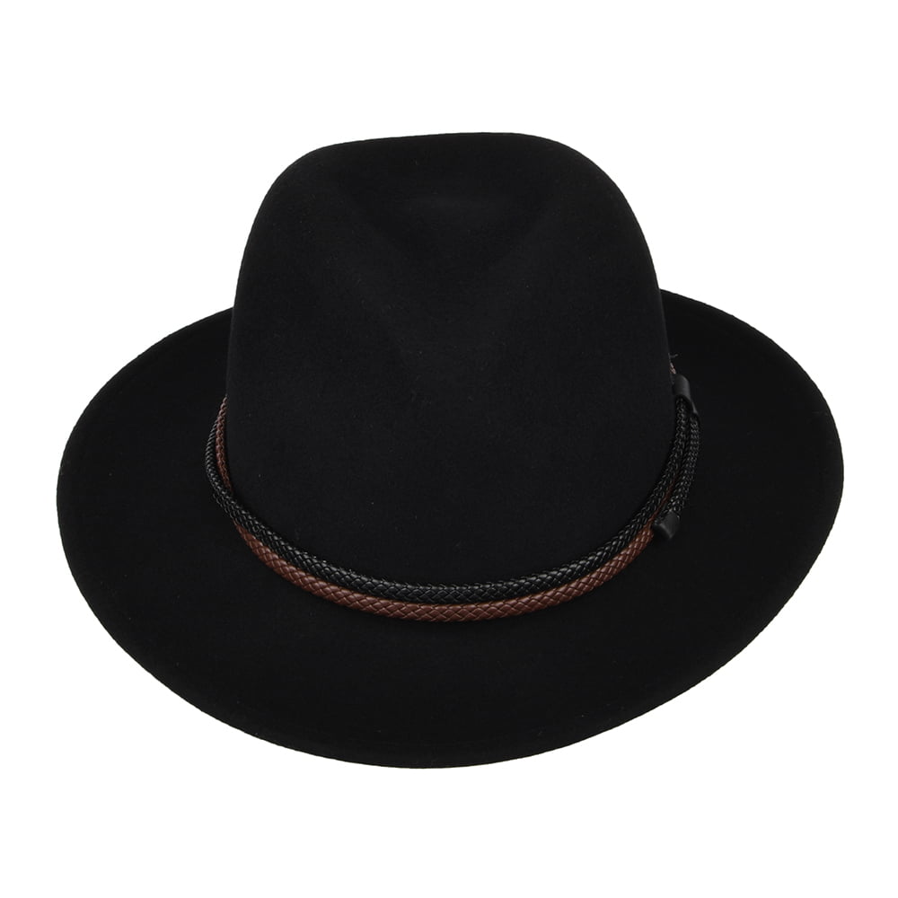 Bailey Nelles Knautschbarer Fedora Hut - Schwarz