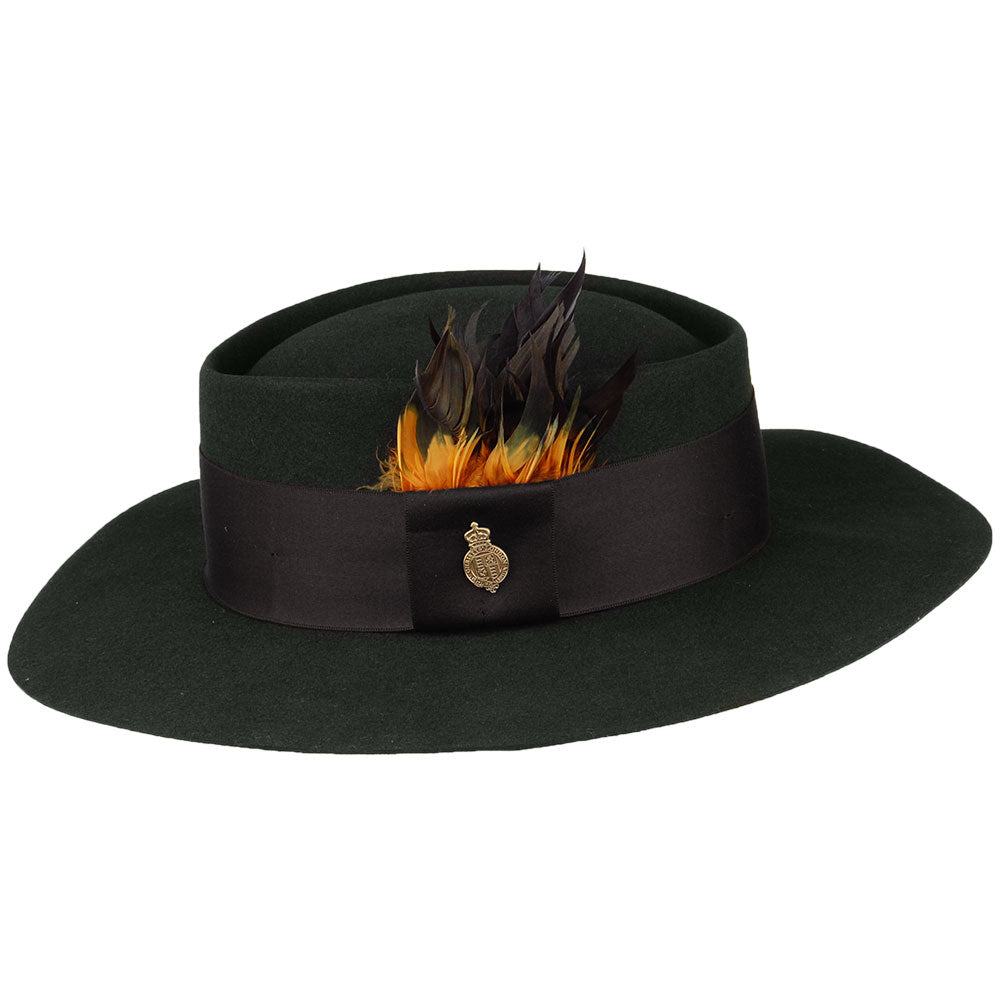 Christys Camden Fedora Hut aus Haarfilz - Waldgrün