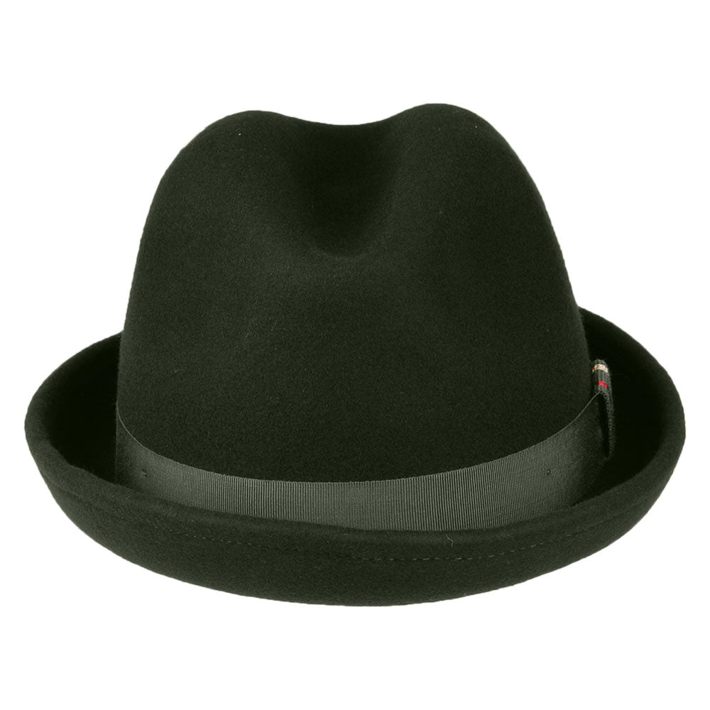 Christys New Orleans Trilby Hut aus Wollfilz - Moosgrün