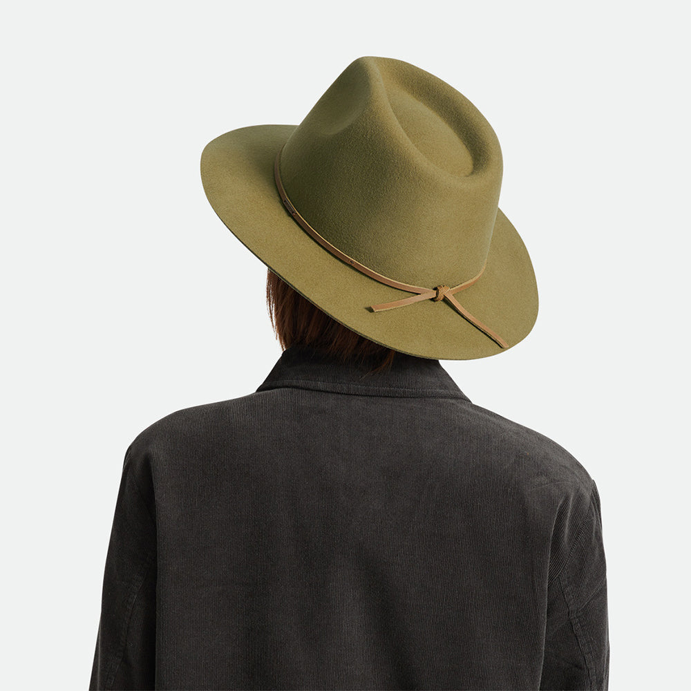 Brixton Wesley Fedora Hut aus Wollfilz - Bronze