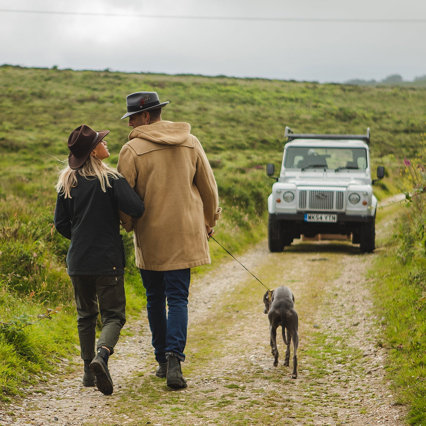 Jaxon & James C-Crown Knautschbar Fedora Hut aus Wollfilz - Grau