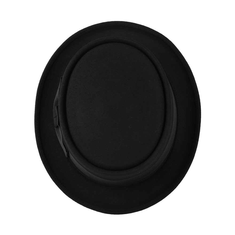 Christys Monk Pork Pie Hut aus Haarfilz - Schwarz