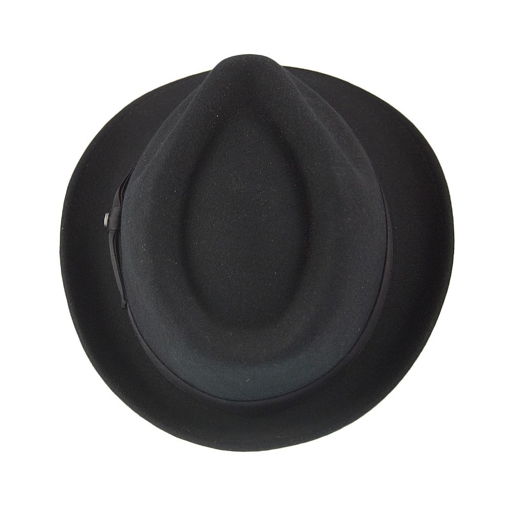 Stetson Elkader Knautschbarer Trilby Hut - Schwarz