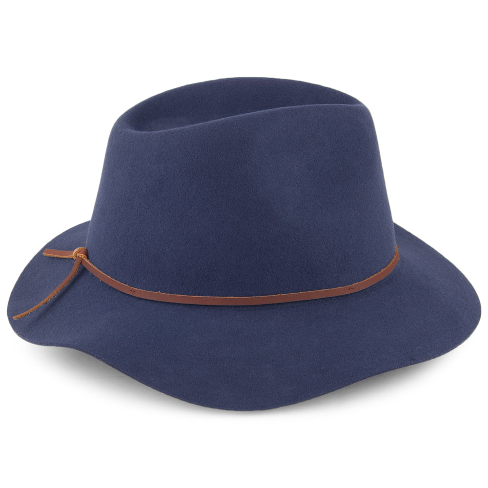 Brixton Wesley Fedora Hut - Blau