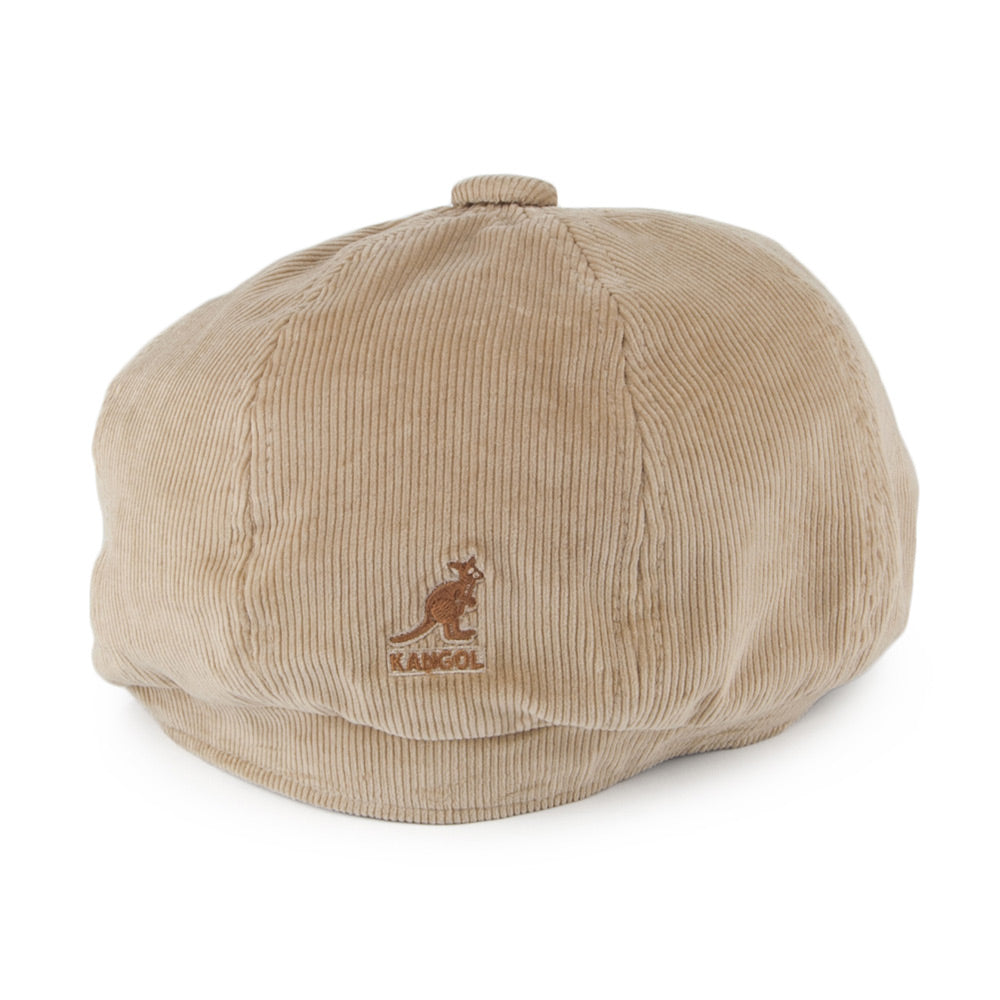 Kangol Hawker Kord Ballonmütze - Beige