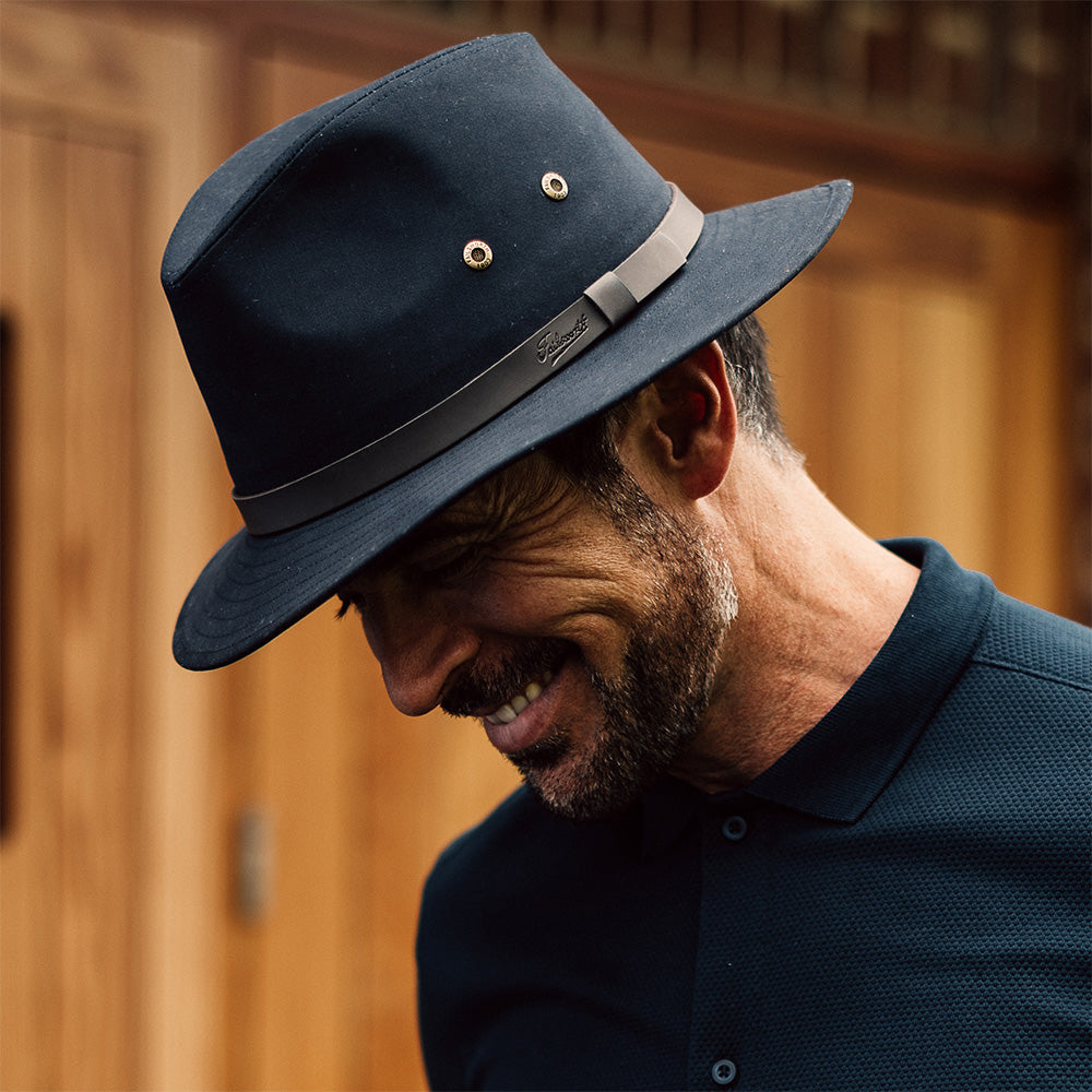 Failsworth Ambassador Safari Fedora - Marineblau