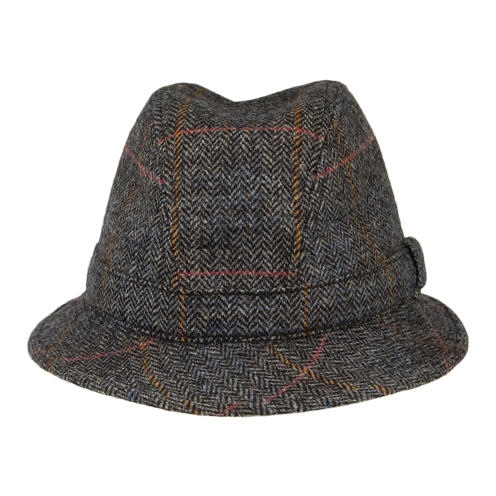 City Sport Packbarer Trilby Hut I mit Fischgrätmuster - Grau-Multi