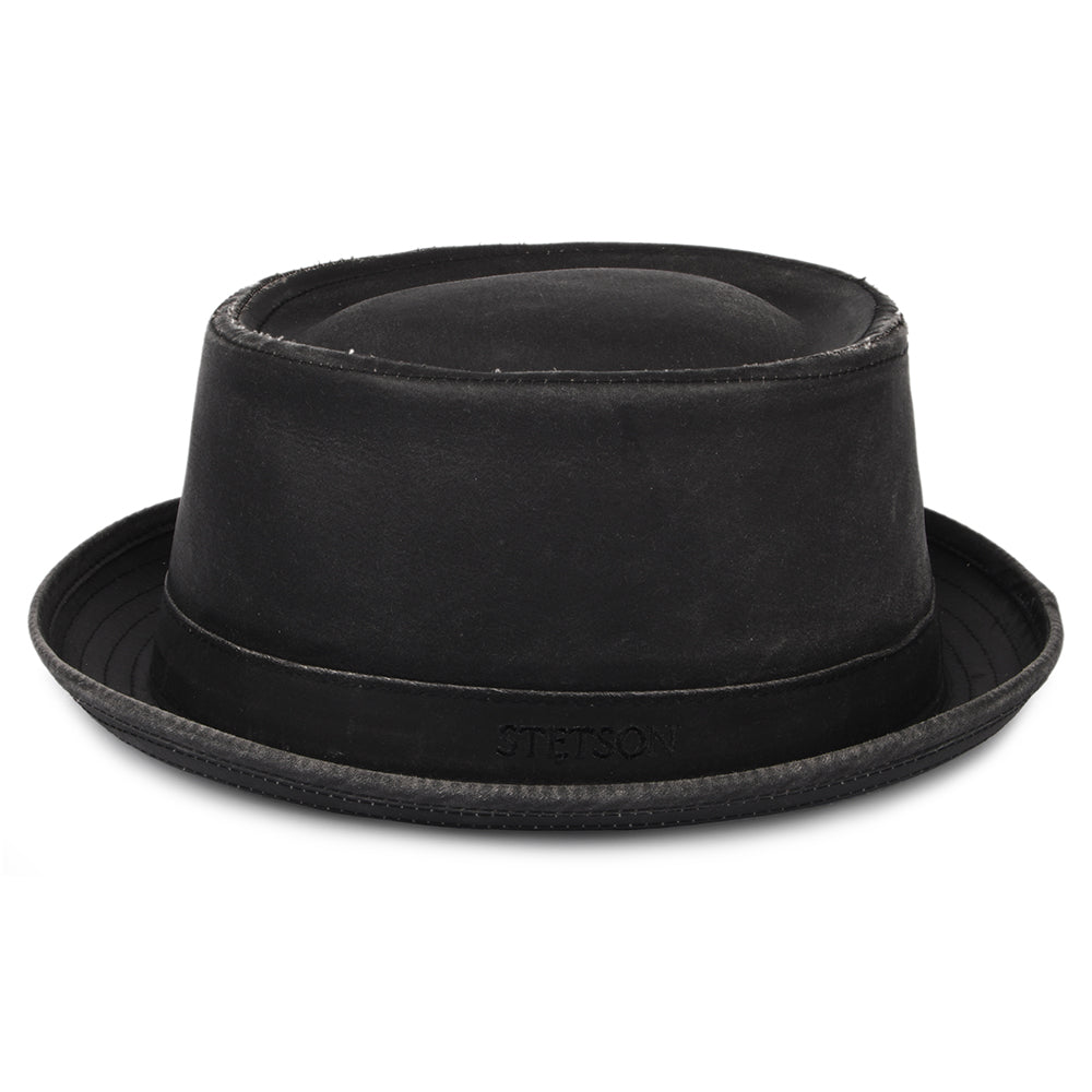 Stetson Odenton Wasserabweisender Pork Pie Hut - Schwarz