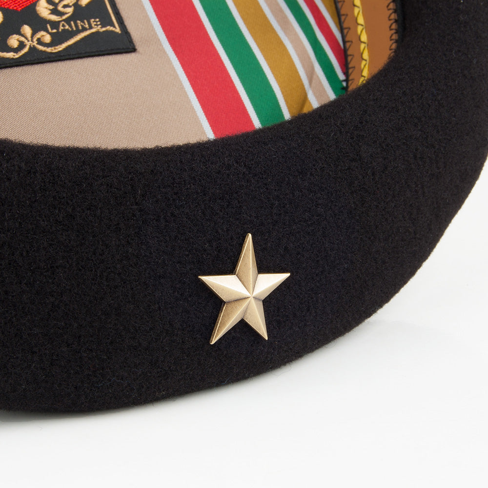 Laulhère Authentisches Ché Beret - Schwarz