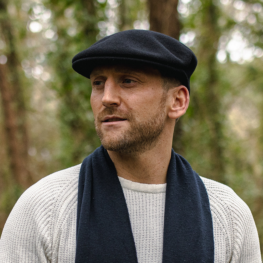 Kangol 504 Schiebermütze aus Wolle - Schwarz