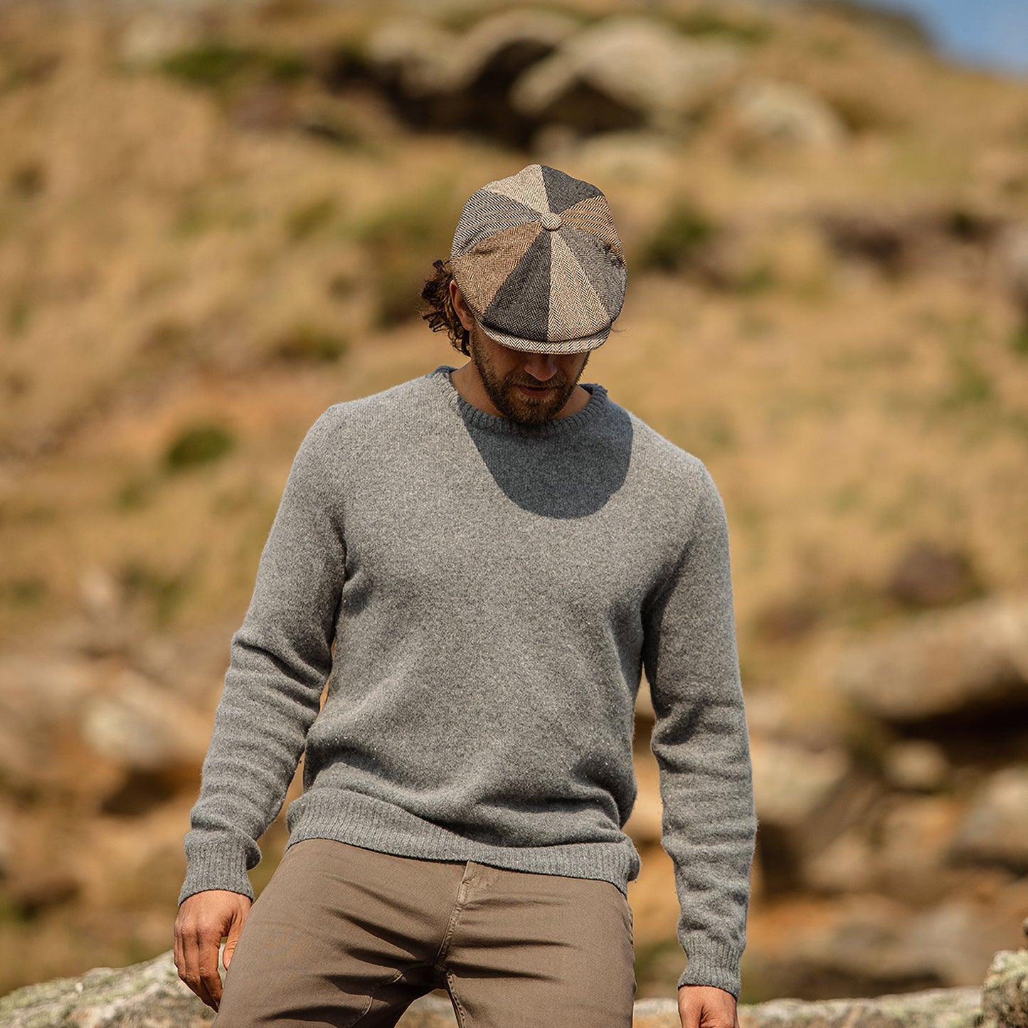 Jaxon & James Ballonmütze Herringbone Patch - Mehrfarbig