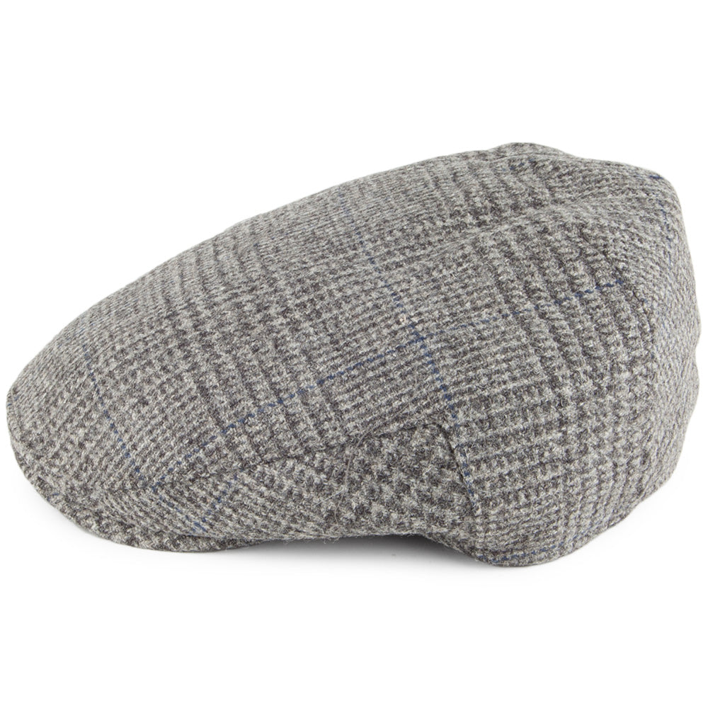 Christys Balmoral Country Tweed Schiebermütze - Grau