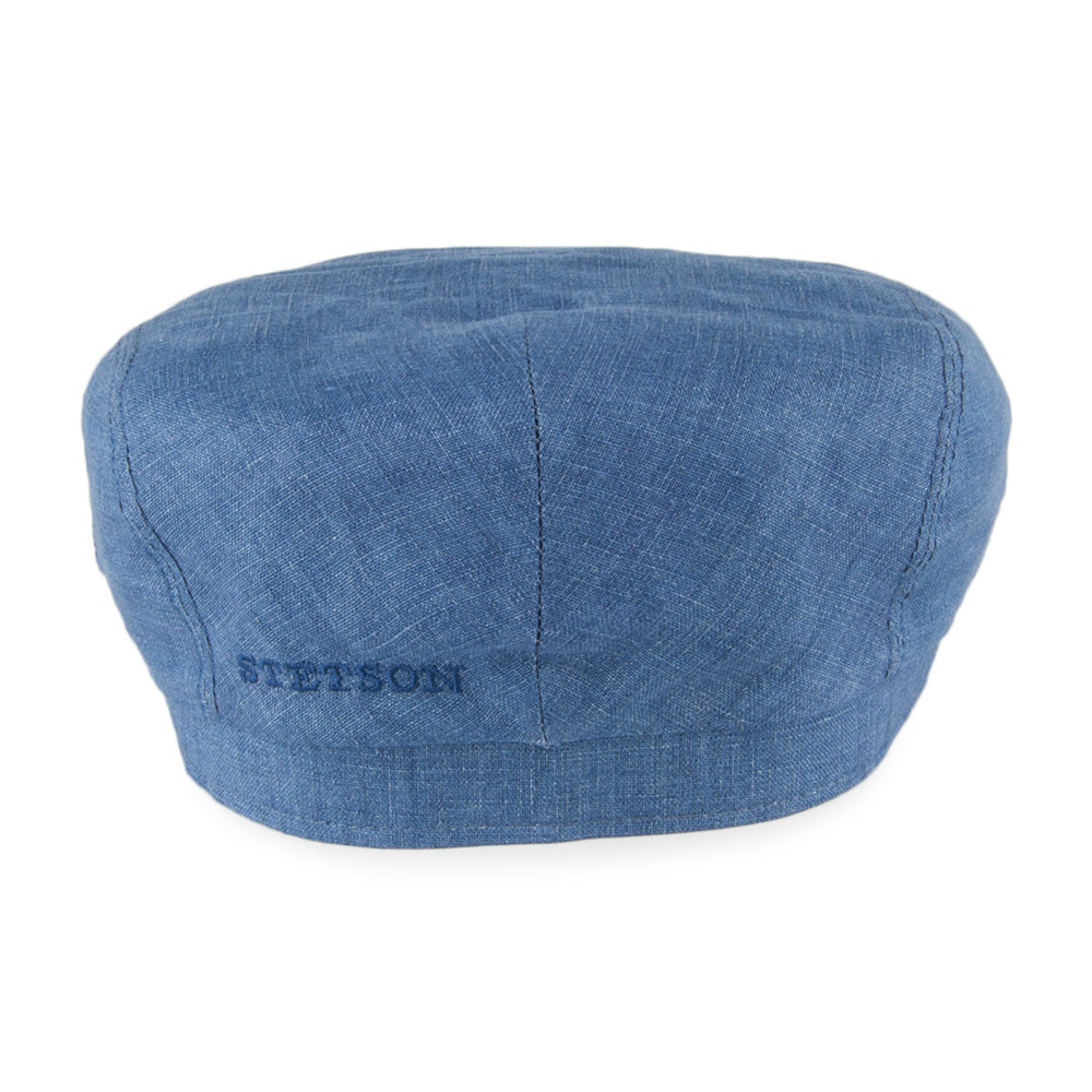 Stetson Driver Schiebermütze aus Leinen - Denim