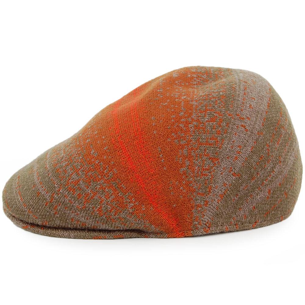 Kangol Morse Distressed 507 Schiebermütze - Olivgrün-Rostrot