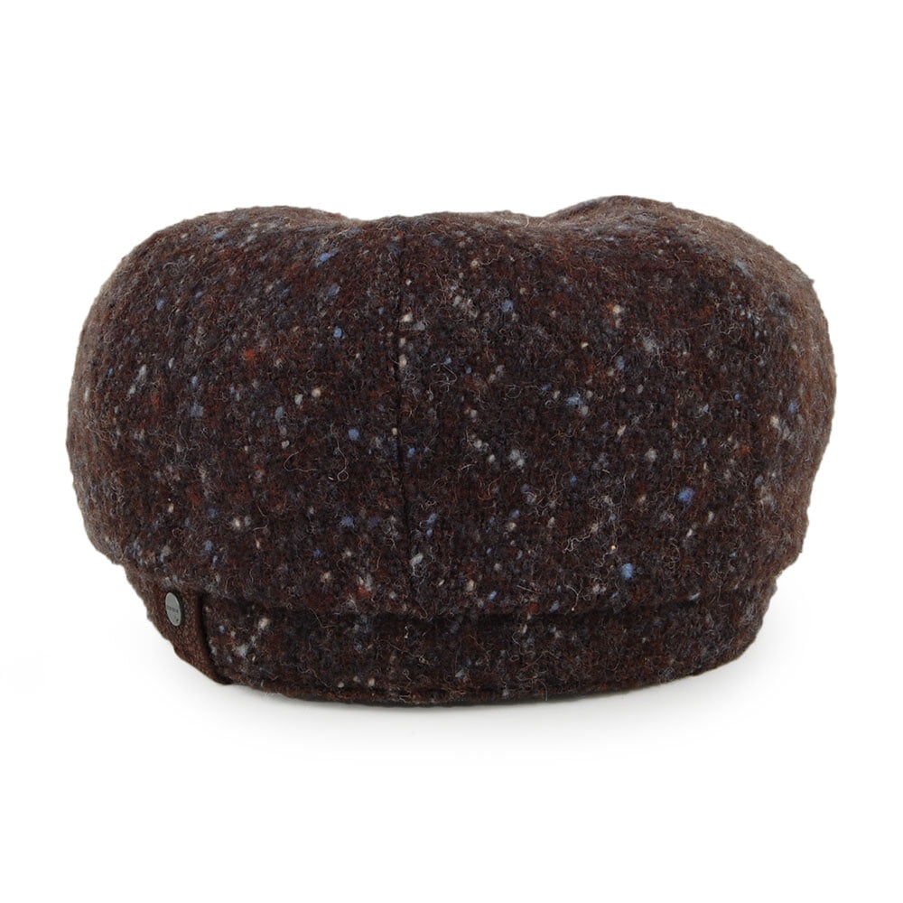 Stetson Hatteras Donegal Tweed Ballonmütze - Braun