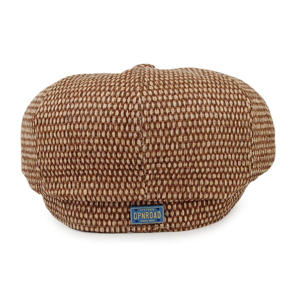 Stetson Hatteras Ballonmütze aus Toyo Stroh - Braun-Natur