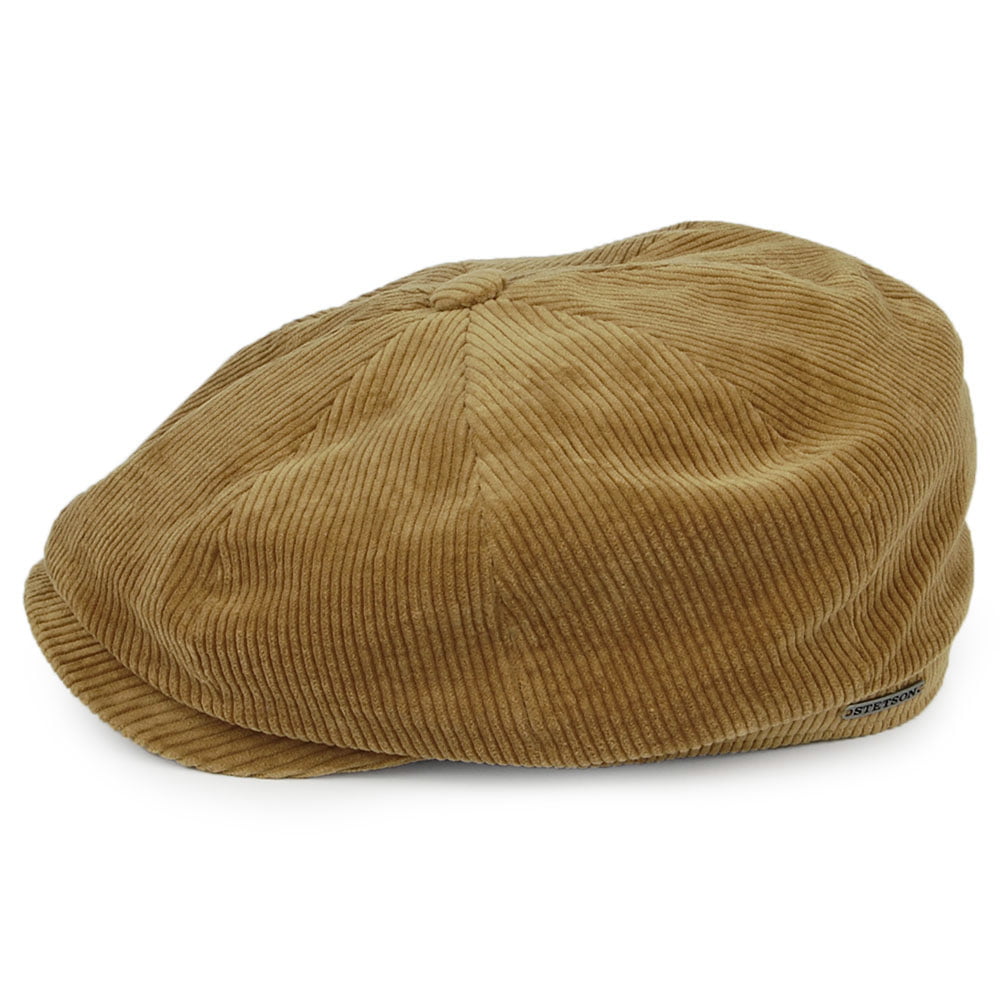 Stetson Hatteras Kord Ballonmütze - Rehbraun