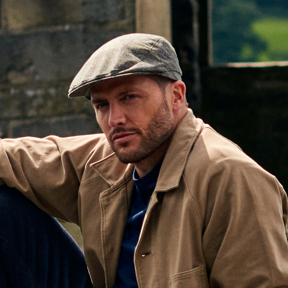 Failsworth Sport Mallalieus Schiebermütze aus Baumwoll-Mix - Lodenstoff