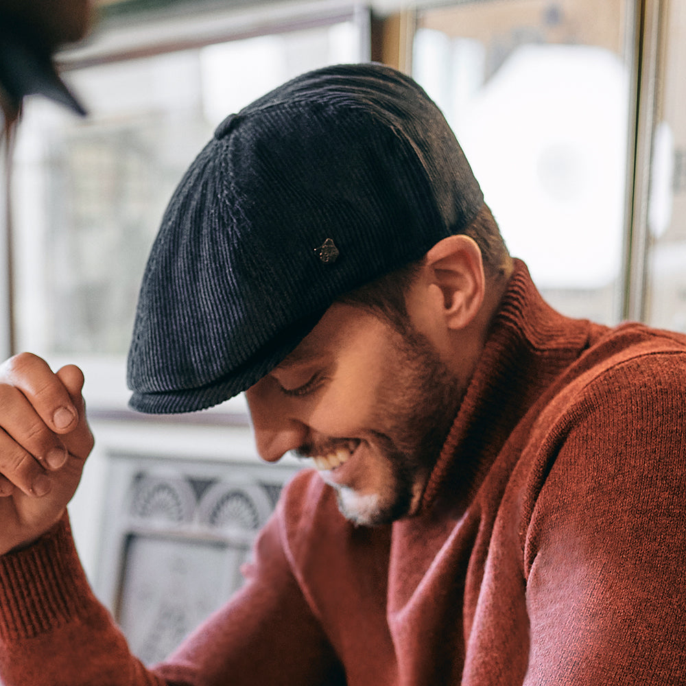 Failsworth Hudson Kord Ballonmütze - Blaugrau