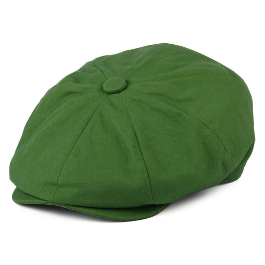 Christys 8-teilige Ballonmütze aus Baumwoll-Leinen - Grün