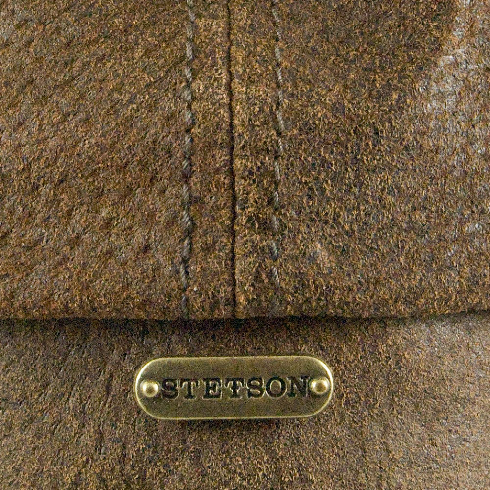 Stetson Burney Ballonmütze aus Leder - Braun