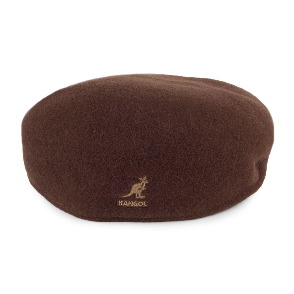 Kangol 504 Schiebermütze aus Wolle - Tabak