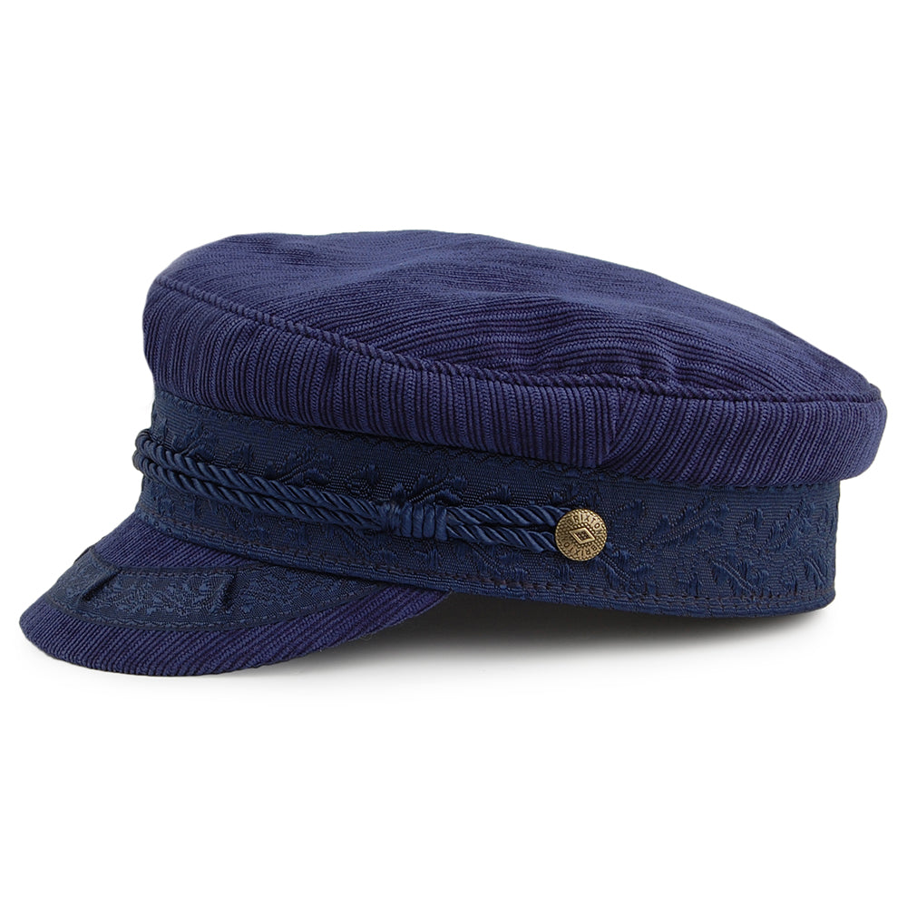 Brixton Albany Schiffermütze Ridged - Marineblau