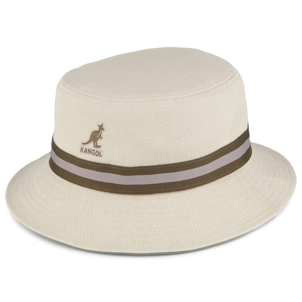 Kangol Lahinch Fischerhut mit Streifen - Beige