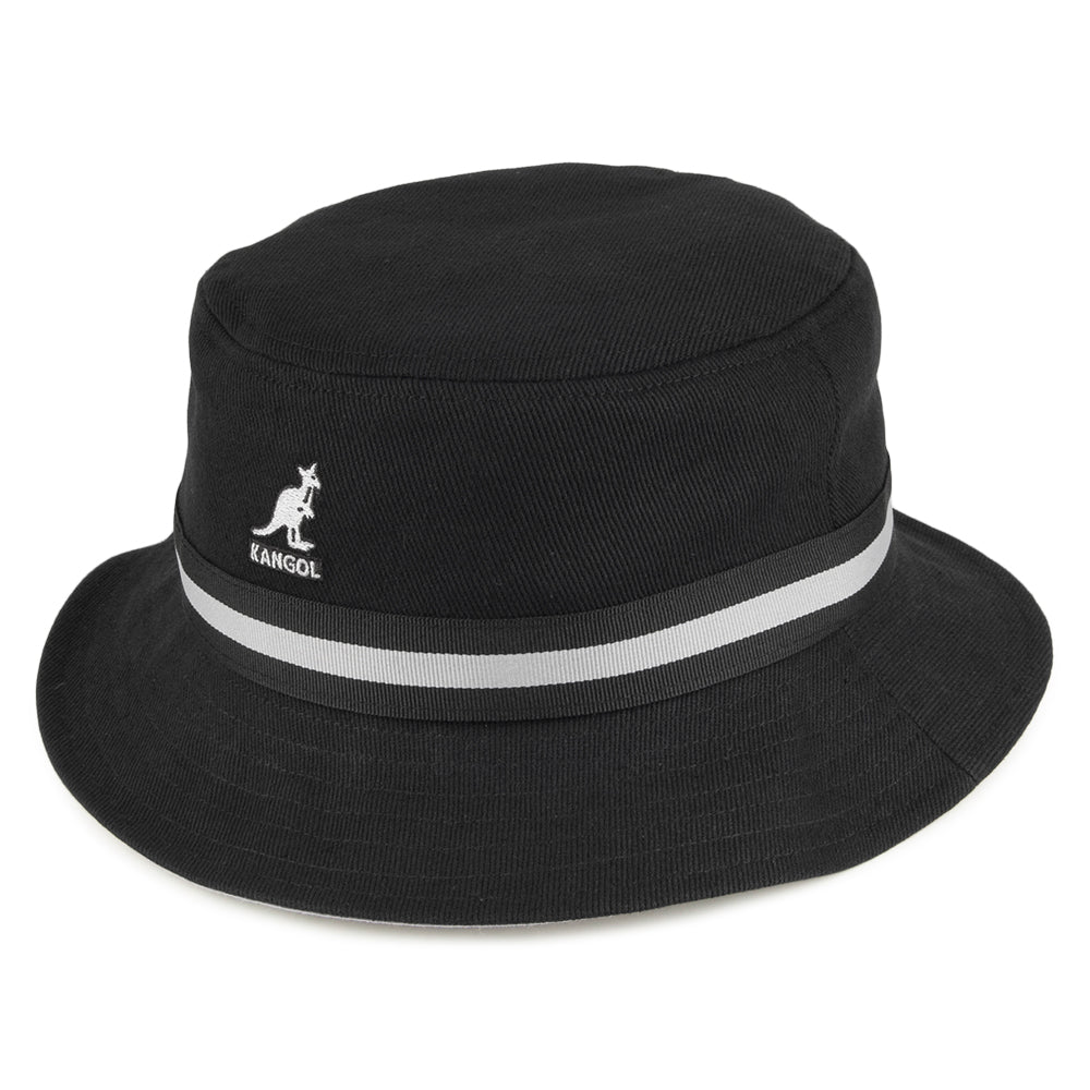 Kangol Lahinch Fischerhut mit Streifen - Schwarz