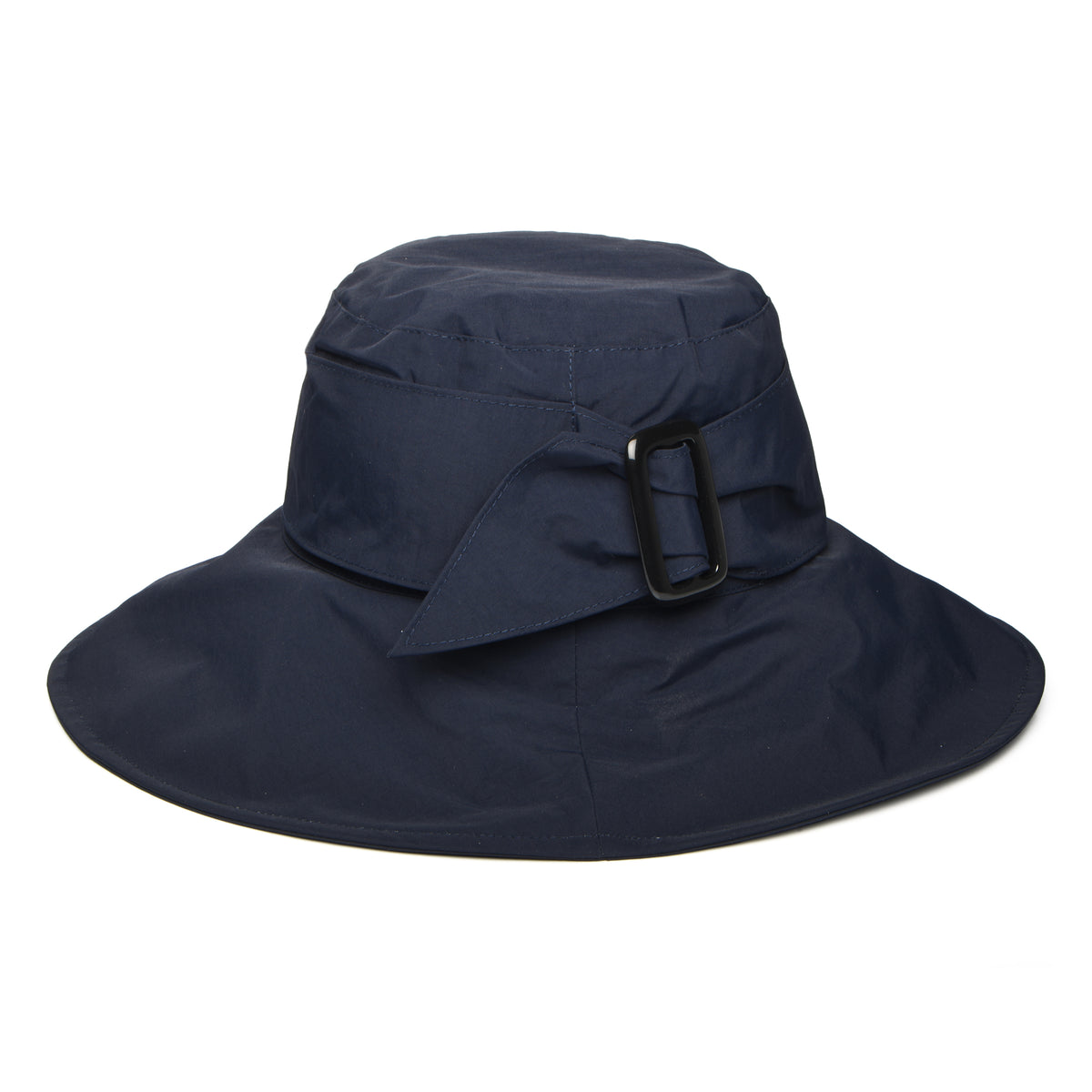 Whiteley Wasserfester Regenhut mit Schnalle - Marineblau