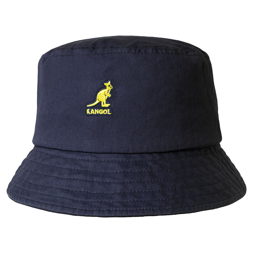 Kangol Washed Fischerhut aus Baumwolle - Marineblau
