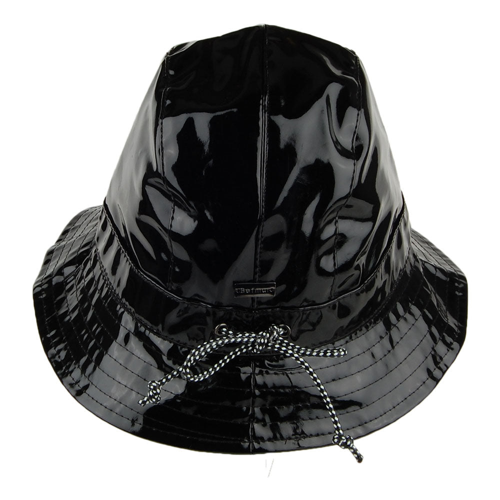 Betmar Rachel Classic Fischerhut aus Vinyl - Schwarz