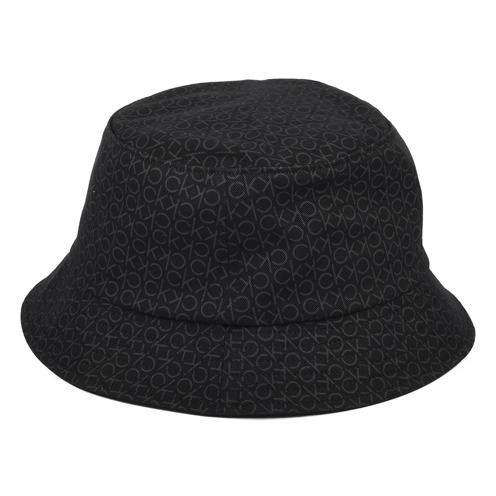 Calvin Klein Mono Blend Fischerhut aus Baumwolle - Schwarz
