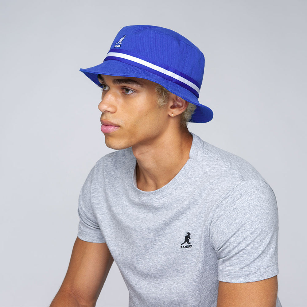 Kangol Stripe Lahinch Fischerhut - Blau