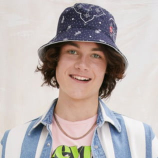 Levi's Bandana Wendbarer Fischerhut - Marineblau