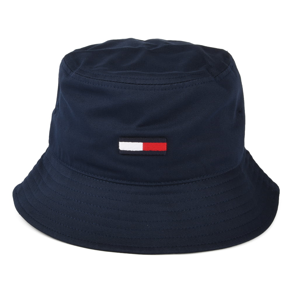 Tommy Hilfiger TJM Flag Fischerhut aus organischer Baumwolle - Marineblau