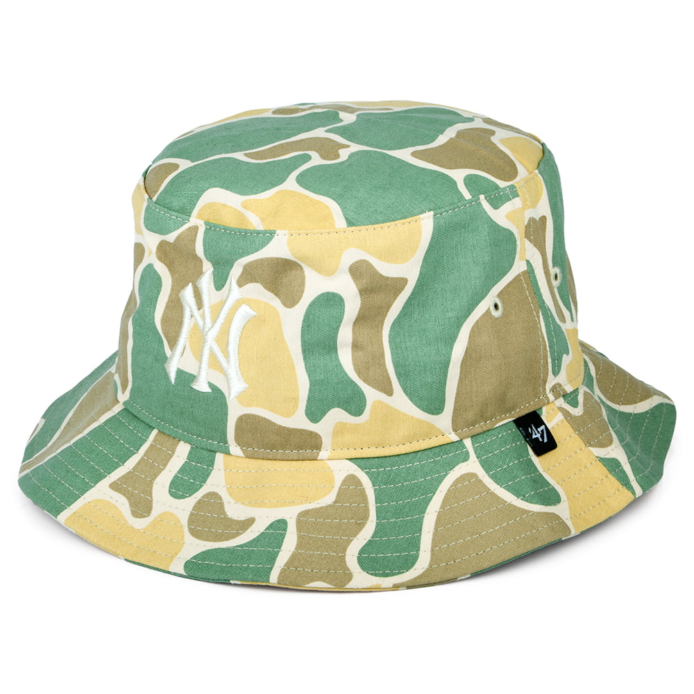 47 Brand New York Yankees Fischerhut - MLB Duck Camo - Natur-Olivgrün